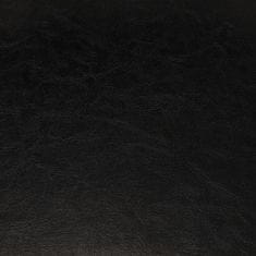 Vidaxl Klubové kreslo s podnožkou čierne umelá koža