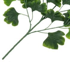 Vidaxl Umelý stromček ginkgo, 10 ks, zelený, 65 cm