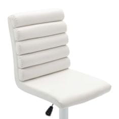 Vidaxl Barová stolička biela umelá koža