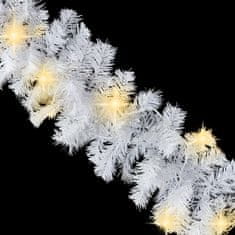 Greatstore Vianočná girlanda s LED svetielkami 5 m, biela