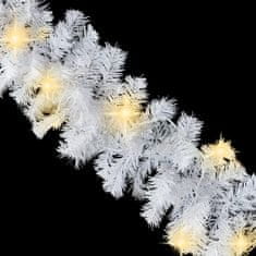 Greatstore Vianočná girlanda s LED svetielkami 10 m, biela