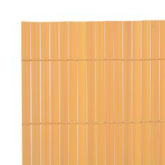 Vidaxl Obojstranný záhradný plot, PVC 150x500 cm, žltý