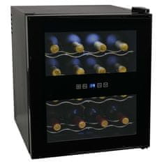 Vidaxl Chladnička na víno/barová chladnička, 48 l, 16 fliaš, LCD displej