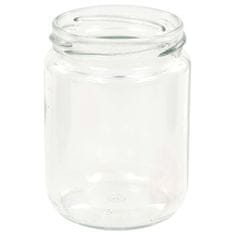 Vidaxl Zaváracie poháre s bielo-červenými viečkami 48 ks 230 ml sklo