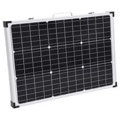 Vidaxl Skladací solárny panelový kufrík 120 W 12 V