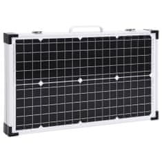 Vidaxl Skladací solárny panelový kufrík 60 W 12 V