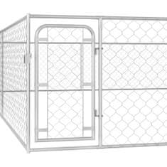 Vidaxl Vonkajšia voliéra pre psy, pozinkovaná oceľ 6x6x1 m