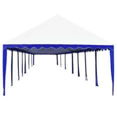 Vidaxl Záhradná markíza PVC 6x14 m modro-biela