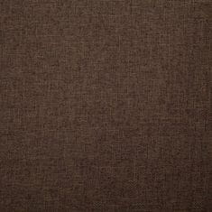 Vidaxl Lavica 139,5 cm hnedá polyester