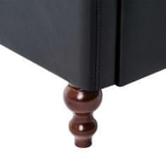 Vidaxl 2-dielna sedacia súprava čierna čalúnenie z umelej kože