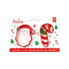 Decora Vykrajovačka vianočná Santa Claus a cukrovinka 8 cm
