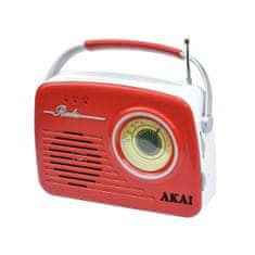 Akai Rádio , 9204486 | APR-11R RED, v retro štýle