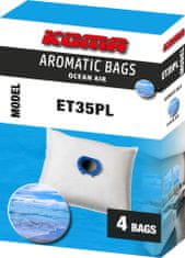 KOMA ET35PL AROMATIC BAGS OCEAN AIR, kompatibilný s vreckami ETA Unibag, 4ks