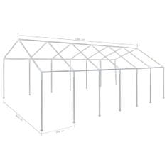 Vidaxl Biely párty stan 12x6 m