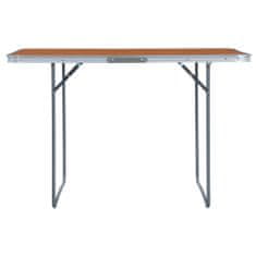 Vidaxl Skladací kempingový stôl 180x60 cm hliníkový