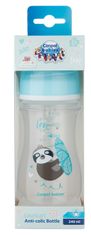 Fľaša so širokým hrdlom EXOTIC ANIMALS 240 ml, modrá