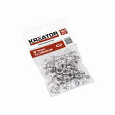 Kreator KRT616106 - Krúžky hliník 7mm 100ks