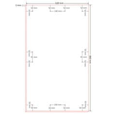 Vidaxl Drevovláknitá doska 10 ks DIN veľkosť A1 860x620x3 mm