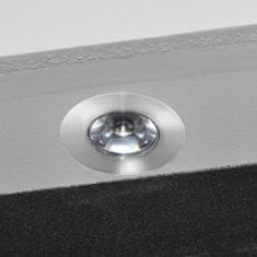 Vidaxl Biela skriňa na šperky s LED svetlom a dverami so zrkadlom