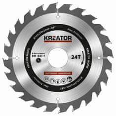 Kreator KRT020410 - Pílový kotúč na drevo 165mm, 24T