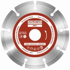 Kreator KRT080101 - Diamantový kotúč segmentový 125mm UNIVERZAL 3ks sada