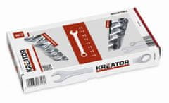 Kreator KRT500008 - Sada kľúčov očko / otvorený 8-19mm 8ks