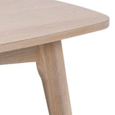 Design Scandinavia Konferenčný stolík Marte, 118 cm, biely dub