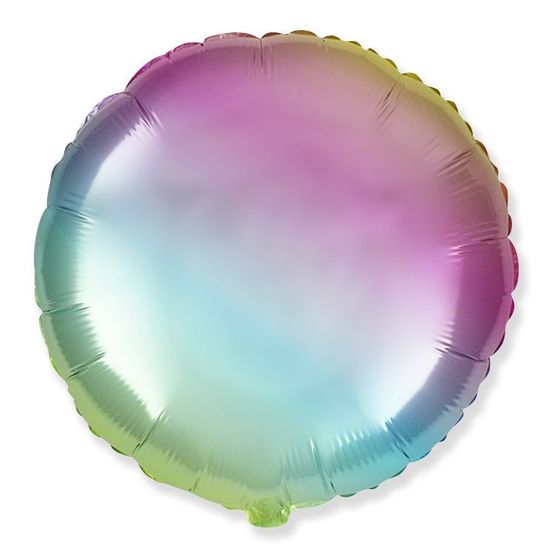Fóliový balónik guľatý Dúha - Rainbow - 45 cm