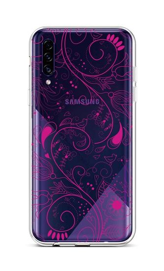 TopQ Kryt Samsung A30s silikón Pink Ornament 45265