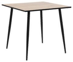 Design Scandinavia Jedálenský stôl Wila, 80 cm, dub / kov