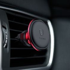 BASEUS Magnetic Air Vent magnetický držiak na mobil do auta, červený