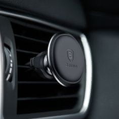 BASEUS Magnetic Air Vent magnetický držiak na mobil do auta, čierny