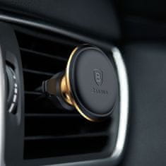 BASEUS Magnetic Air Vent magnetický držiak na mobil do auta, zlatý