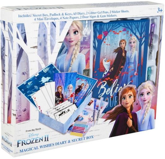 Sambro Deník - diář Frozen 2 se zamykacím boxem a příslušenstvím