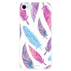 iSaprio Silikónové puzdro - Feather Pattern 10 pre Apple iPhone SE 2020