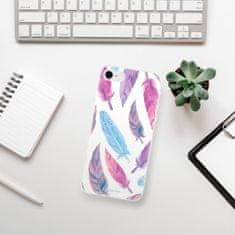 iSaprio Silikónové puzdro - Feather Pattern 10 pre Apple iPhone SE 2020