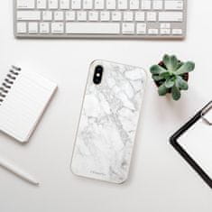 iSaprio Silikónové puzdro - SilverMarble 14 pre Apple iPhone XS