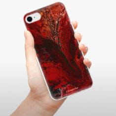 iSaprio Silikónové puzdro - RedMarble 17 pre Apple iPhone SE 2020