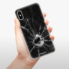 iSaprio Silikónové puzdro - Broken Glass 10 pre Apple iPhone XS