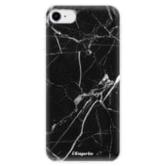 iSaprio Silikónové puzdro - Black Marble 18 pre Apple iPhone SE 2020