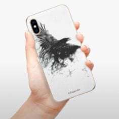 iSaprio Silikónové puzdro - Dark Bird 01 pre Apple iPhone XS