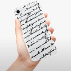 iSaprio Silikónové puzdro - Handwriting 01 - black pre Apple iPhone SE 2020