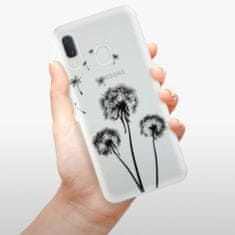 iSaprio Silikónové puzdro - Three Dandelions - black pre Samsung Galaxy A20e