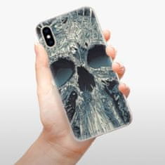 iSaprio Silikónové puzdro - Abstract Skull pre Apple iPhone XS