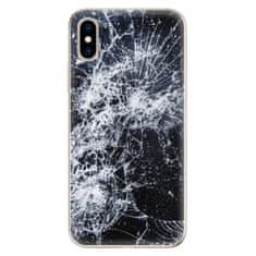 iSaprio Silikónové puzdro - Cracked pre Apple iPhone XS