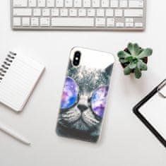 iSaprio Silikónové puzdro - Galaxy Cat pre Apple iPhone XS