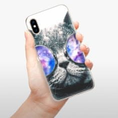 iSaprio Silikónové puzdro - Galaxy Cat pre Apple iPhone XS