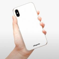 iSaprio Silikónové puzdro - 4Pure - bílý pre Apple iPhone XS