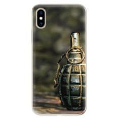 iSaprio Silikónové puzdro - Grenade pre Apple iPhone XS