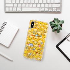 iSaprio Silikónové puzdro - Emoji pre Apple iPhone XS